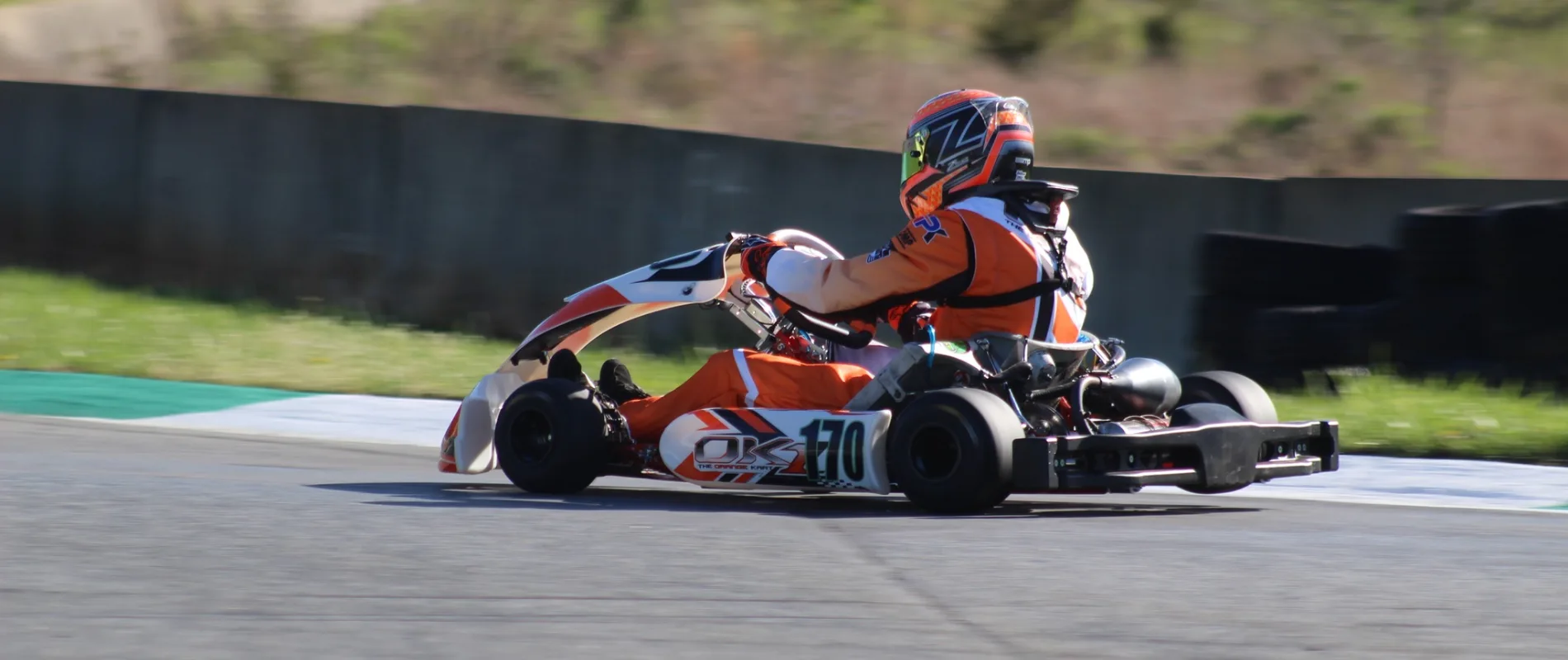 Aerial view of the Summit Point Motorsports Park Shenandoah karting circuit in West Virginia